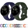 (New) For Google Pixel Watch Loop Type Solid Color Silicone Watch Band, Size:L. 
