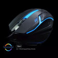 USB LED Wired Optical Gaming Mouse TJ-9 Gaming Mouse, 5V 100mA 3D Scroll Wheel USB Mouse For ESports Game For PC Black. 