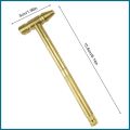 【Miga Plaza】Gold Hammer Copper Hammer Stainless Steel 6 in 1 Small Multifunction Brass Craft Hammer & Screwdriver Hand Tool for luph. 