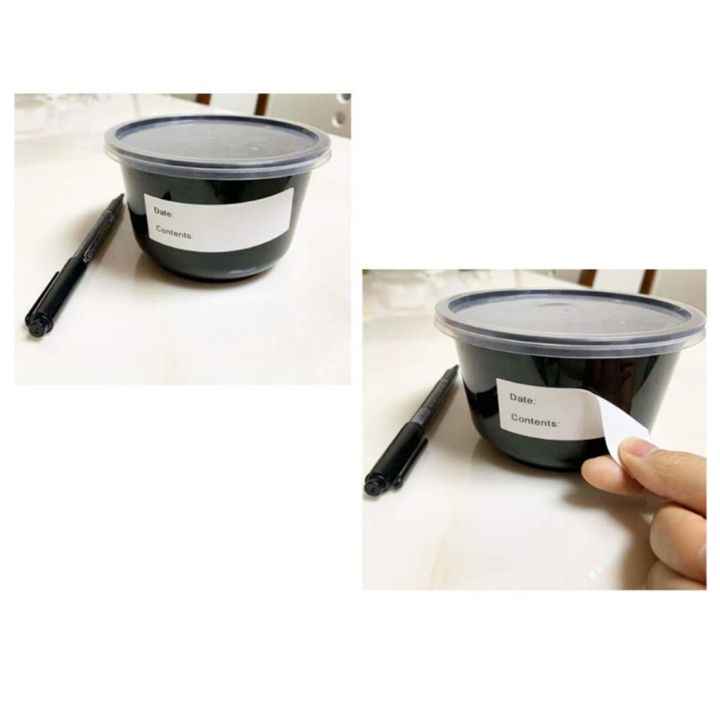 1%20Roll%20Of%20125%20Pcs%20Self-Adhesive%20Removable%20Freezer%20Refrigerator%20Food%20Storage%20Paper%20Sticker%20Labels%20White%2025X75Mm%20-%20Image%204