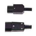 250V 10A Power Connector IEC 320 C14 Plug to C13 Socket & AC 250V 10A IEC 320 C13 Panel Mount Plug Connector Socket. 