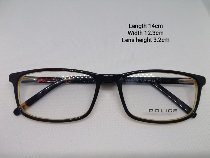 POLICE Spectacle Frame Eyeglass - Black & Brown BD1947C6