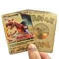 55 Pcs Pokemon Golden Trading Cards Gold Foil Set. 