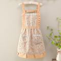 Apron Kitchen Sleeveless Oil Resistant Cute Korean Edition Home Cooking Apron Small Fragmented Flower Apron Household Cover Up. 