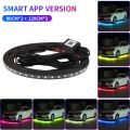 Car Underglow Neon Light Strip Remote /APP RGB Waterproof LED Underbody Ambient Lights Backlight Decorative Atmosphere Lamp 12V-90-120 APP. 
