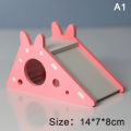 Hamster Hideout Cute Exercise Toy Wooden Hamster House with Ladder Slide. 
