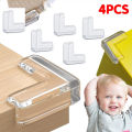 Set of 4 L-Shaped Corner Edge Protectors Premium Quality Childproofing Guards with Cushioned Foam Material, Secure Adhesive Backing, and Clear Design, Designed to Protect Babies and Toddlers from Sharp Corners and Edges of Furniture. 