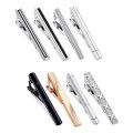 8 Pcs Tie Clips for Men Tie Bar Clip for Regular Ties Necktie Wedding Business Clips with Box, Color B: 8 Pcs + a tie clip box. 