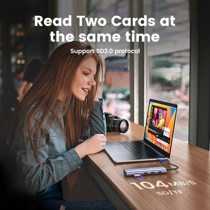 UGREEN%20USB%20C%20Hub,%2010-in-1%20USB-C%20Dongle%20Docking%20Station,%20with%204K%20HDMI%20VGA%20100W%20PD%203%20USB%203.0%20Ports%20SD%20TF%20Card%20Reader%20Adapter%20for%20MacBook%20Pro%20iPad%20-%20Image%207