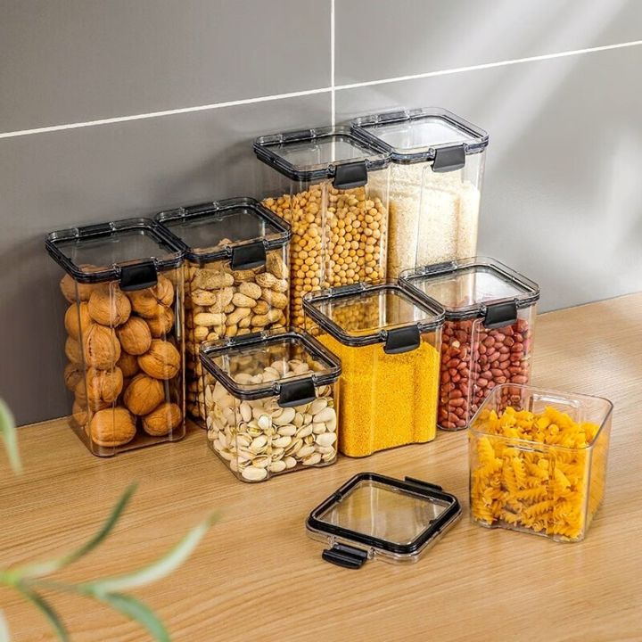 %E3%80%90Hot%E3%80%91%201Pcs%20Food%20Storage%20Box%20Plastic%20Clear%20Container%20Set%20With%20Pour%20Lids%20Kitchen%20Grids%20Dry%20Goods%20Storage%20Bottles%20Jars%20Dried%20Grains%20Tank%20-%20Image%203