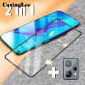 2 In 1 for Realme 9 Pro Screen Protector Tempered Glass Film + Lens Protector Glass Film Realme9 Pro full screen cover. 