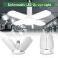 45W/60W E27 LED Bulb Foldable Fan Blade Bulb LED Lamp Super Bright for Workshop Home Ceiling Light LED Folding Fan Blade Bulb Light Garage Home. 