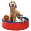 Foldable Dog Swimming Pool Shower Dog Pool Garden Swimming Pool House Bed Summer Bathing Tub Collapsible Bathtub for Dog Cat Pet. 