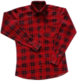 Men 's Cotton Long Sleeve Casual Shirt Black Red Blue  Yellow. 