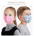 5 or 50Pcs  [3-12Years] K N 9 5 Kids Cotton Face Mask  Respirator (3Layer) Filter PM2.5 Washable. 