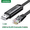 UGREEN USB to RJ45 Console Cable RS232 Serial Adapter for Cisco Ro-uter USB RJ 45 8P8C Converter USB Console Cable. 