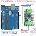 Pwm To Dac Converter Input Pulse Output 0-5v/0-10v Voltage Analog For Arduino Uno Mega2560 Plc Raspberr Pi Esp32 Nodemcu. 