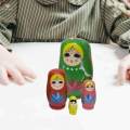 4Pcs Matryoshka Dolls Traditional Russian Nesting Dolls Handmade Toys for Birthday Holiday Kids. 