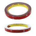 2 Pcs Strong Permanent Double Sided Super Sticky Foam Tape Roll for Vehicle Car, Red 10MMx3M & 12MMx3M. 