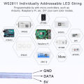Wholesale Full Dream Color LED Strip String Fairy Lights WS2811 RGBIC Addressable Individually 5V IP67 Decorate Christmas tree. 