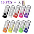 【64MB Orange Color】 10PCS/lot Custom Logo Pen Drive 64GB 128GB Flash Stick 32GB cle usb memory USB Flash Drive 8GB 4GB For Micro OTG phone. 