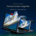 Mobile Phone Screen Magnifier 12 Inch with Game Red Desk Holder. 