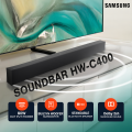 SAMSUNG 2.0Ch Soundbar with Built-in Woofer - Black HW-C400. 
