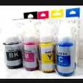 Canon  Ink  Bottle (Compatible Ink SET For Canon Printers - Black, Cyan, Magenta, Yellow). 