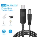 DC 5V to 12V USB Cable WiFi Router to Powerbank Cable Connector. 
