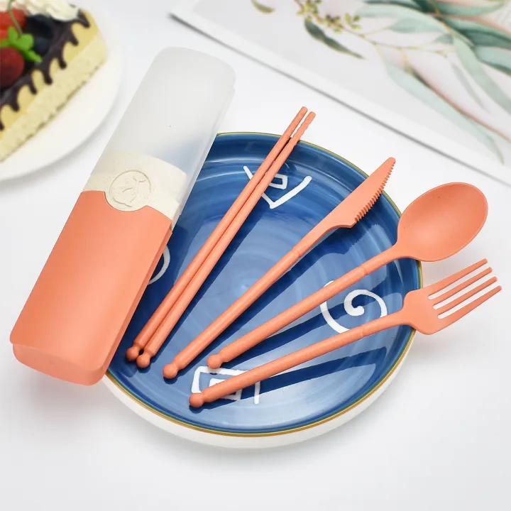 %E3%80%90HOT%E3%80%91%20Portable%20Reusable%20Spoon%20Fork%20Travel%20Picnic%20Chopsticks%20Wheat%20Straw%20Tableware%20Cutlery%20Set%20With%20Carrying%20Box%20For%20Student%20Office%20-%20Image%202