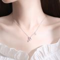 VOQ Silver Color Jewelry Dolphin Charm Box Chain Pendant Necklace Women Wedding Party Gifts. 