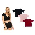 Deep Neck Crop Tops For Women. 