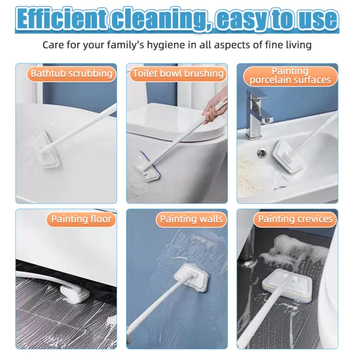 Cleaning%20Shower%20Floor%20Tiles%7Clong-handle%20Tile%20&%20Glass%20Cleaning%20Brush%20With%20Replaceable%20Sponge%20Head%20-%20Image%203