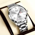 Authentication DELANV Business Watch Men's Luminous Versatile Men's Watch Calendar Men's High-end Watch. 