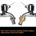 Faucet G3/4' Threaded Quick-connect Hose Connector Car Wash Water Faucet Fitting. 