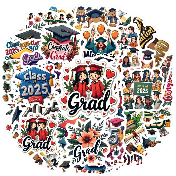 Waterproof%20Class%20of%202025%20Stickers%20Multicolor%20Diploma%20Stickers%20realistic%20style%20for%20decorating%20luggage%20student%20gifts%20celebratory%20events%20-%20Image%209
