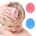 Baby Silicone Bath Brush Cradle Cap Scrubbers Exfoliating and Massaging Brush Scalp Care Scrubber for Hair Care And Body CareBasketball. 
