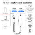 Android Phone Tablet as Camera Monitor DSLR Video Capture Card 4K 1080P HDMI-compatible 2.0 Adapter for Vlog Youtuber Filmmaker. 