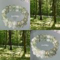 Fashion Y2K Sweet Pink Green Crystal Beaded Bracelet for Women Light Luxury Chinese Style Charm Bracelet Girl Party Jewelry Gift. 