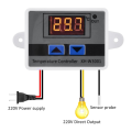 2Pcs XH-W3001 Pid Temperature Controller with Sensor AC110V-220V Thermostat Temperature Switch Heating Cooling. 