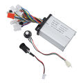 Electric Bike Brushless Controller Kit Ignition Switch 36V 48V Electric Bike Brushless Controller for Electric Bike Conversion. 