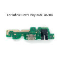 For Infinix Hot 9 Play X680 X680B USB Charge Dock Charging Port Board with Mic Parts. 
