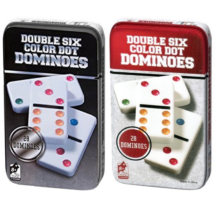Double%20Six%20Color%20Dot%20Dominoes%20Game%20Set%20-%20Premium%20Classic%2028%20Pieces%20Dominoes%20Set%20in%20Tin%20Case%20-%20Six%20Dot%20Domino%20Match%20and%20Educational%20Toy%20-%20Image%202