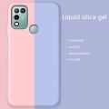 Biruiqu For Infinix Hot 10 Play Case Liquid Silicone Soft Gel Rubber Shockproof Cover. 