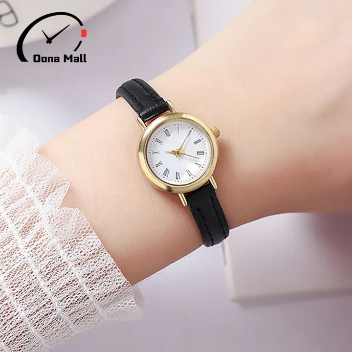 Ladies%20Watch%20Accurate%20Thin%20Strap%20Delicate%20Vintage%20Ultra-small%20Dial%20Decoration%20Alloy%20Academy%20Style%20Quartz%20Watch%20Clothing%20Accessory%20-%20Image%204