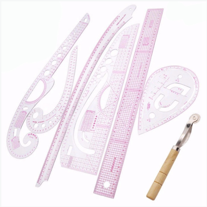 Money Ruler 【Best value for money】 New 7 PC French Multifunctional Ruler oft ...