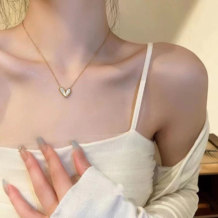 Love%20Necklace%20Women's%20Fashion%20Ins%20Collarbone%20Chain%20Simple%20Necklace%20for%20Girls%20Gifts%20-%20Image%207