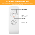 Ceiling Fan Remote Control Kit,Speed,Light & Timing Wireless Control. 