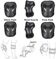 Bicycle Safety Protector Kit 6PCS for kids and youth Knee Elbow Wrist Pads Guards Protective Equipment for Cycling Scooter Knee Pads Set -  Pink, Blue, Red, Black. 