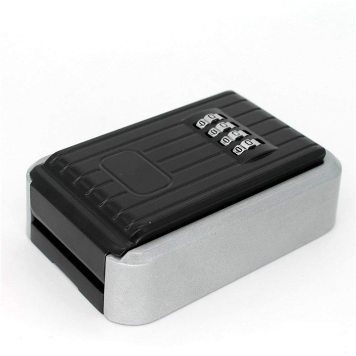 4X Lock Box 4 Digit Combination Waterproof Box Aluminum Alloy Weather ...